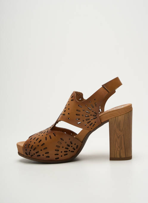 Sandale/Pantofi decupați maro FELMINI femeie