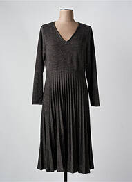 Rochie midi mâneci lungi mâneci lungi gri MALOKA femeie