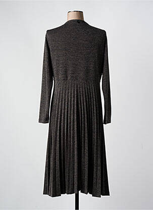 Rochie midi mâneci lungi mâneci lungi gri MALOKA femeie