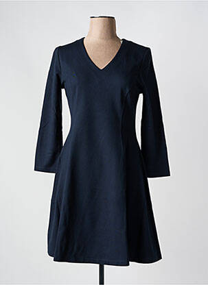 Rochie midi mâneci lungi mâneci lungi albastru MALOKA femeie