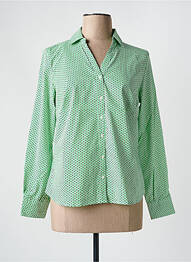 Cămașă croială cambrată mâneci lungi verde JULIE GUERLANDE femme