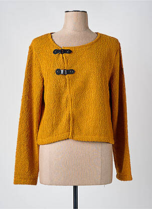 Vestă cu mâneci lungi galben MALOKA femeie