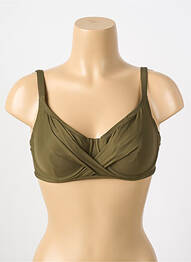 Sutien de costum de baie elasticitate sutien cupe întregi cu decolteu înalt verde ANTIGEL femme