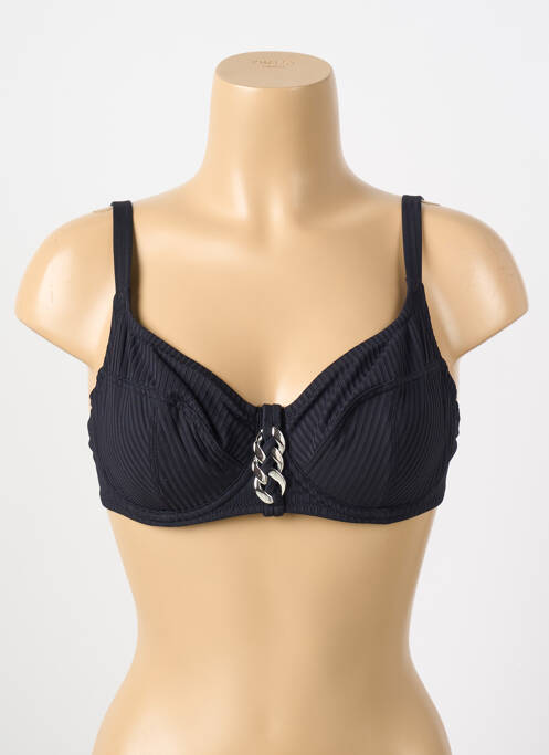Sutien de costum de baie elasticitate sutien cupe întregi cu decolteu înalt negru ANTIGEL femme