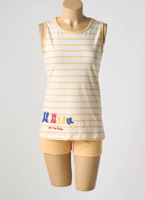 Pijamale scurte portocaliu ROSE POMME femeie