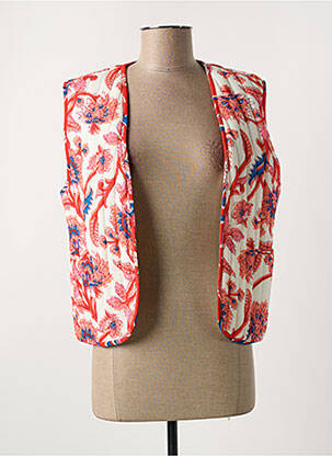 Vestă fără mâneci roșu C'EST BEAU LA VIE femeie