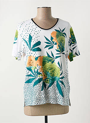 Tricou imprimeu fantezie mâneci scurte alb HC MHC femeie