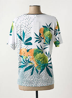 Tricou imprimeu fantezie mâneci scurte alb HC MHC femeie