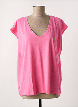 Tricou roz C'EST BEAU LA VIE femeie