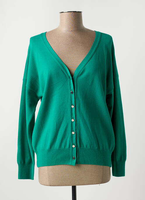 Vestă cu mâneci lungi verde GRIFFON femeie