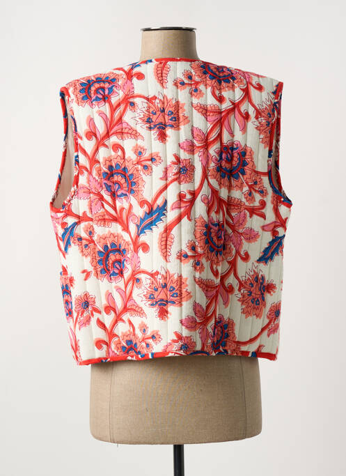 Vestă fără mâneci roșu C'EST BEAU LA VIE femeie