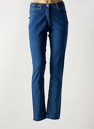 Blugi cu croială slim albastru CHRISTINE LAURE femeie