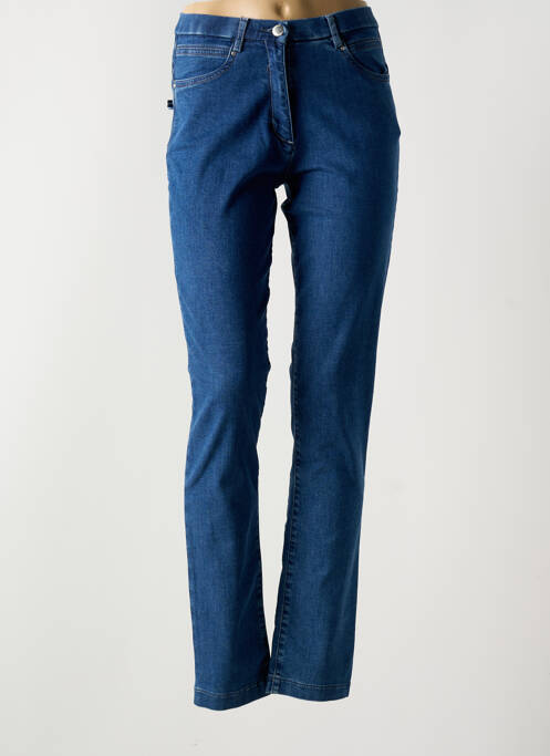 Blugi cu croială slim albastru CHRISTINE LAURE femeie