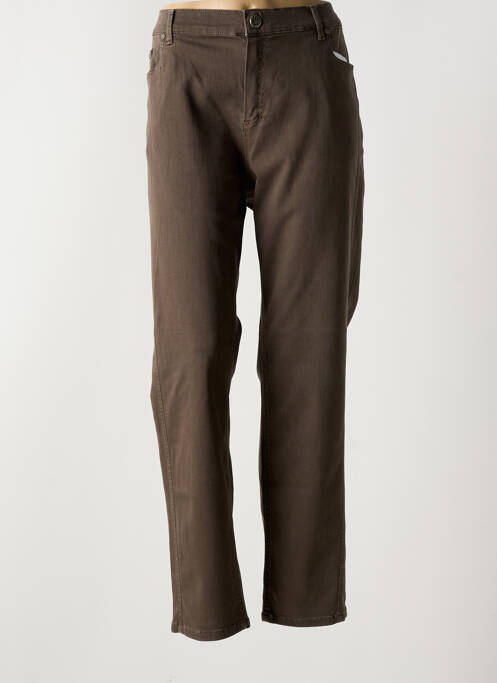 Blugi cu croială slim maro ANNA MONTANA femeie