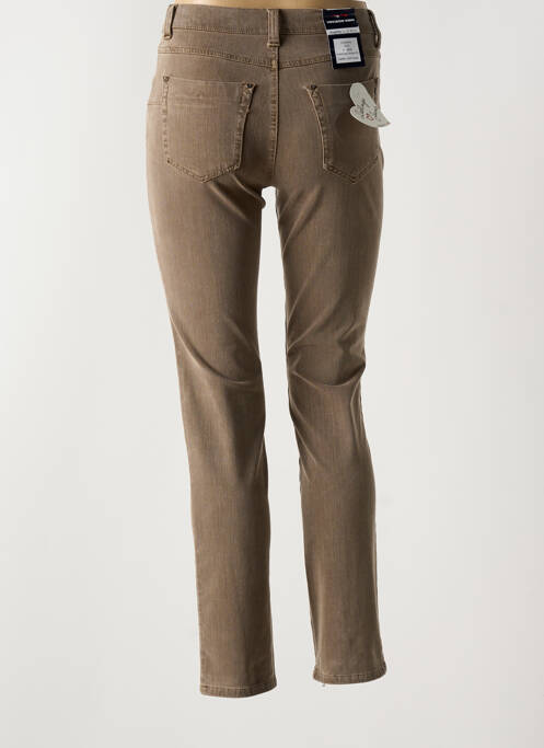 Blugi cu croială slim maro ANNA MONTANA femeie