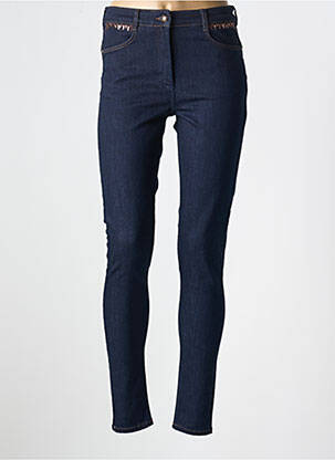 Blugi cu croială slim albastru CHRISTINE LAURE femeie