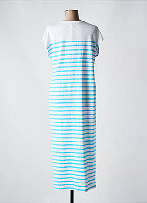 Rochie lungă mâneci scurte mâneci scurte albastru FIVE femeie