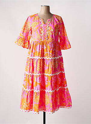 Rochie lungă roz ESCAPADE femeie