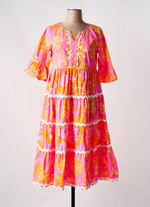 Rochie lungă roz ESCAPADE femeie