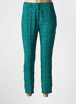 Pantalon slim buzunare verde IKKS femeie
