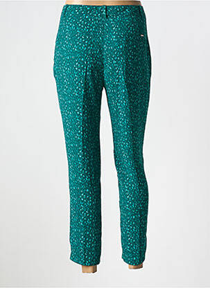 Pantalon slim buzunare verde IKKS femeie