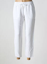 Pantalon slim talie elastică alb FIVE femme