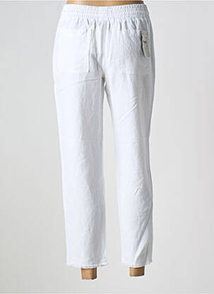 Pantalon slim talie elastică alb FIVE femeie