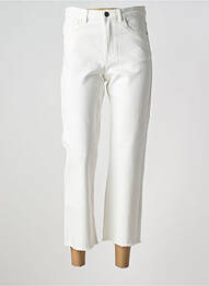 Pantalon 7/8 buzunare alb ONE STEP femeie