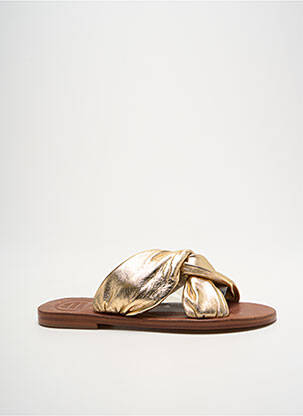 Sandale/Pantofi decupați auriu VIRGINIE DARLING femeie