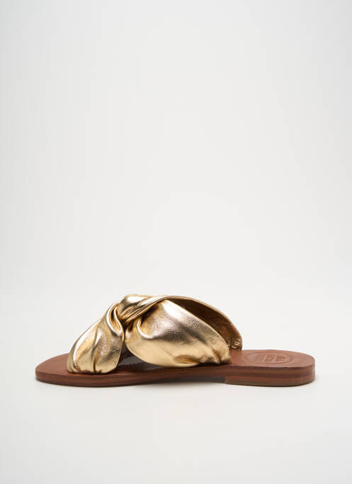 Sandale/Pantofi decupați auriu VIRGINIE DARLING femeie