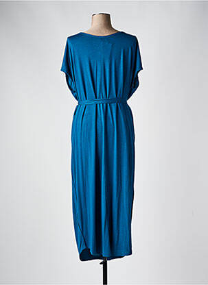 Rochie midi mâneci scurte mâneci scurte albastru MAEVY femeie