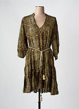 Rochie midi mâneci 3/4 mâneci 3/4 verde MASON'S femeie