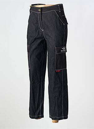 Pantalon cargo negru AERONAUTICA femeie