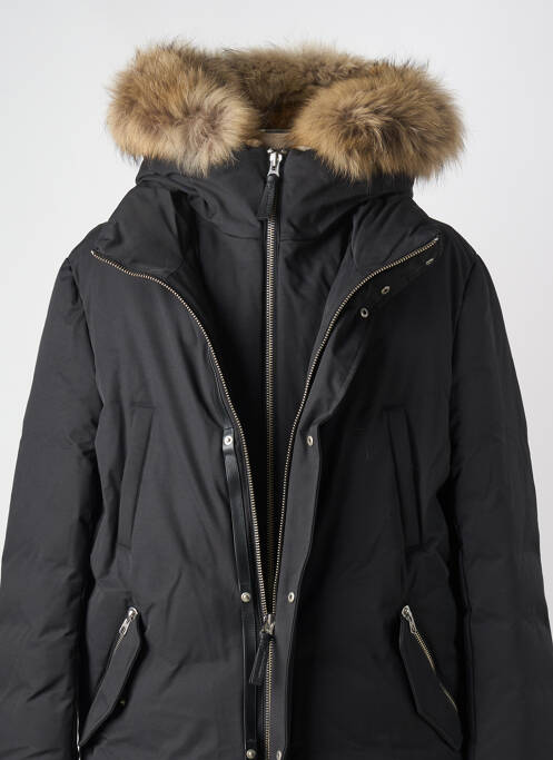 Geacă matlasată buzunare cu glugă negru MACKAGE femme