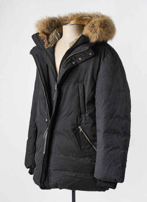 Geacă matlasată buzunare cu glugă negru MACKAGE femme