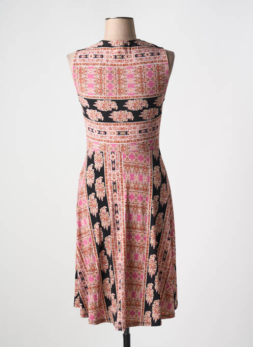 Rochie midi roz BCBGMAXAZRIA femeie