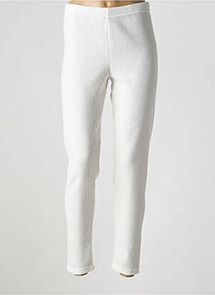 Pantalon slim alb EDMOND BOUBLIL femeie