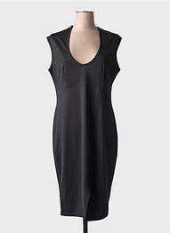 Rochie midi mâneci scurte mâneci scurte negru EDMOND BOUBLIL femeie