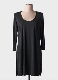 Rochie midi croială fluidă mâneci lungi negru EDMOND BOUBLIL femme