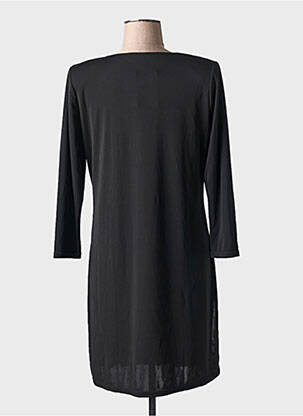 Rochie midi croială fluidă mâneci lungi negru EDMOND BOUBLIL femeie