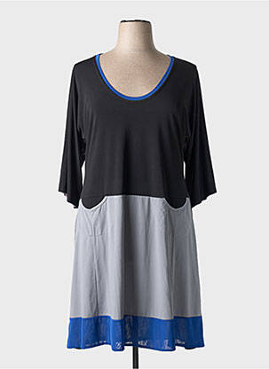 Rochie midi mâneci 3/4 mâneci 3/4 gri EDMOND BOUBLIL femeie