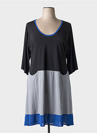 Rochie midi mâneci 3/4 mâneci 3/4 gri EDMOND BOUBLIL femeie