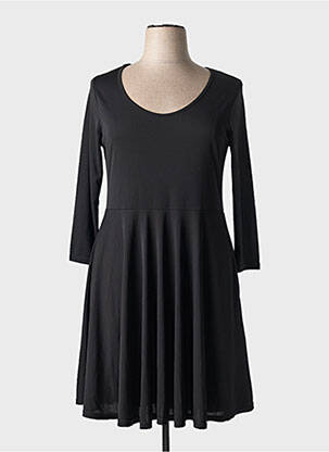 Rochie midi croială fluidă mâneci lungi negru EDMOND BOUBLIL femeie