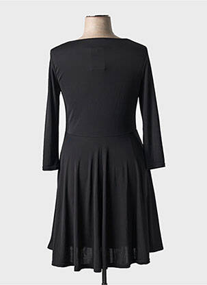 Rochie midi croială fluidă mâneci lungi negru EDMOND BOUBLIL femeie