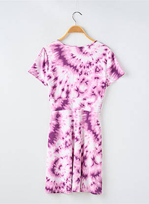 Rochie scurtă croială fluidă mâneci scurte violet BCBGENERATION femeie