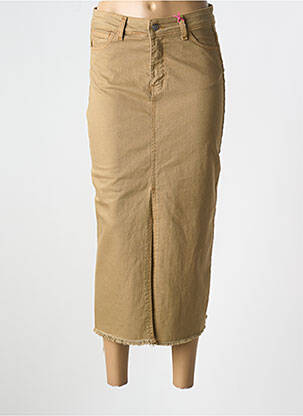 Fustă lungă maro LACOMY femeie