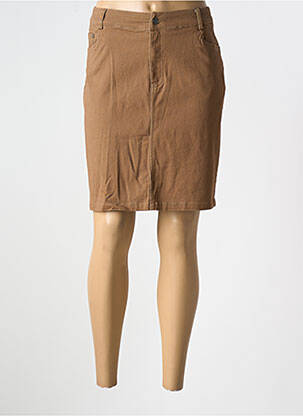 Fustă scurtă maro A BELLE BY J.E CREATION femeie