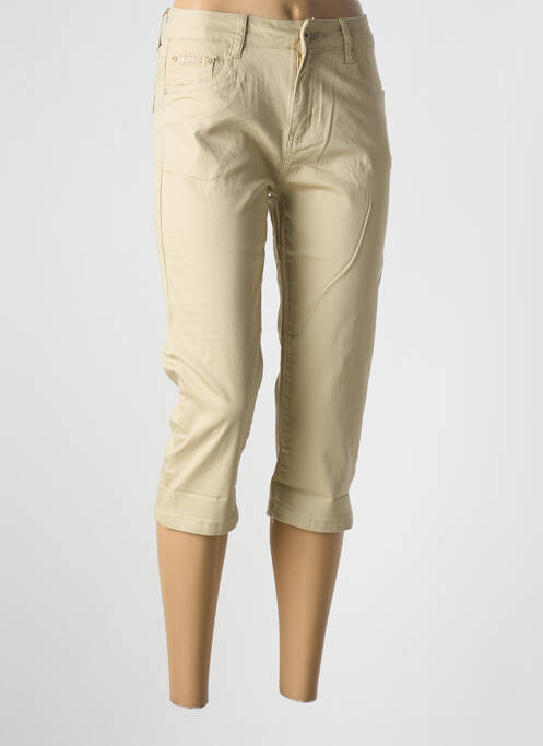 Pantalon trei sferturi bej YZY femeie