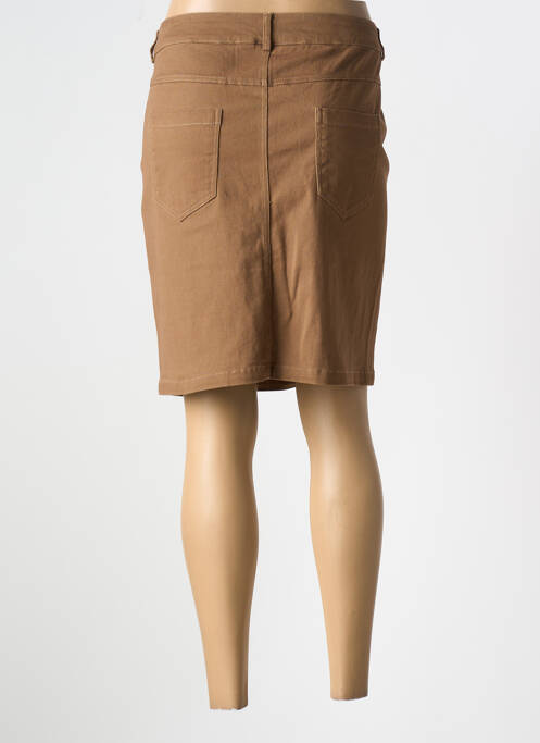 Fustă scurtă maro A BELLE BY J.E CREATION femeie