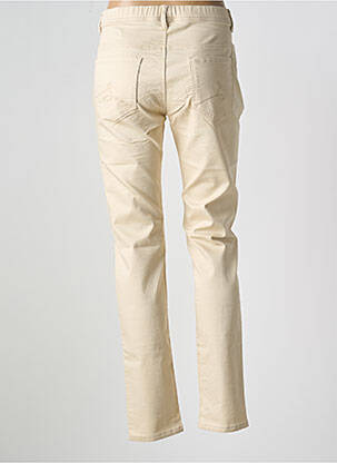 Pantalon slim talie elastică bej S.QUISE femeie